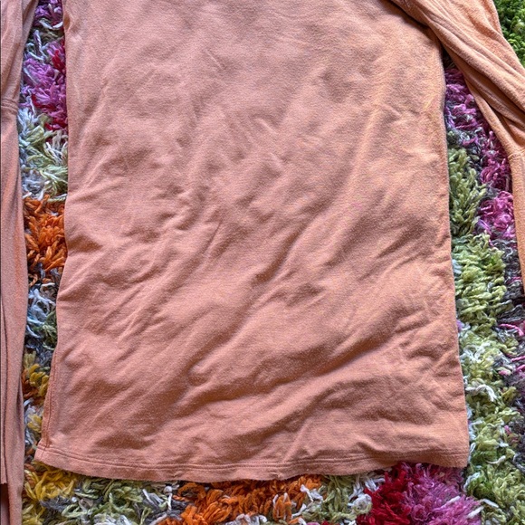 FP Birds of Paradise Bell Sleeve Elegant Tan Off-Shoulder Top - Picture 3 of 6